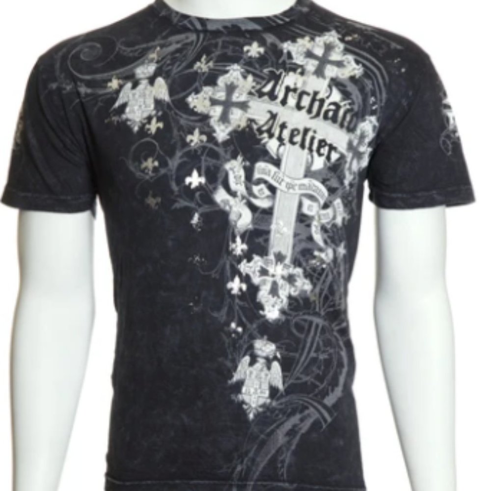 LOT OF 5 DIFFERENT ARCHAIC BY AFFLICTION T-SHIRTS - Picture 6 of 8